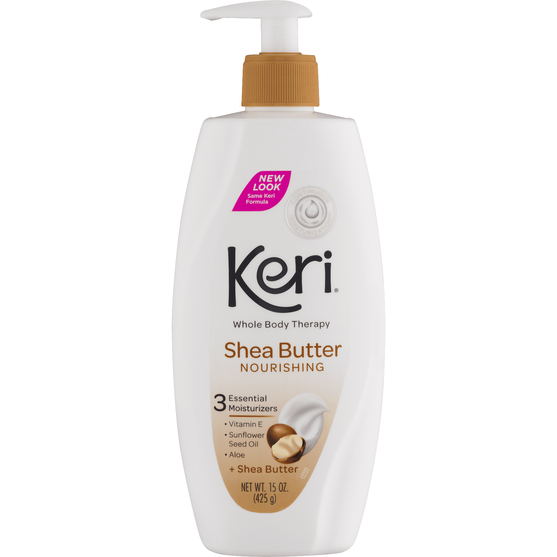 Keri Daily Moisturizing Shea Butter & Vitamin E Lotion for Dry Skin, 15 oz