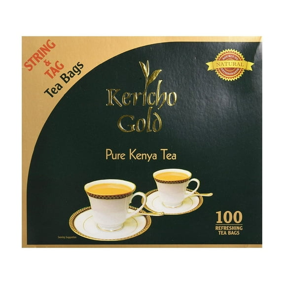 Kericho Gold Tea - 100 Count, Premium Kenyan Tea Bags