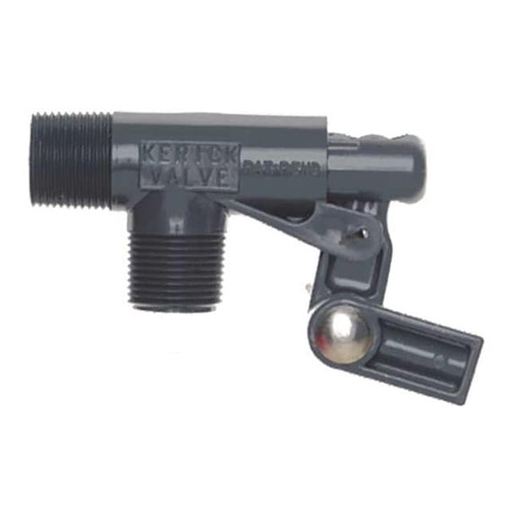 Kerick Float Valve,3/4 In,PVC,Pipe Mount PS75LS