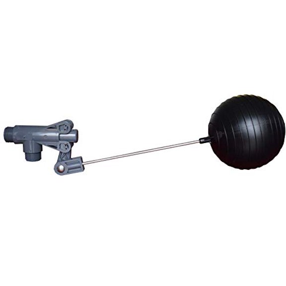 Kerick Pipe Mounted PVC Float Valve Assembly with 1-1/2" NPT PVC Float Valve, 14" Stainless Steel Rod and 8" Polyethylene Float$$Plumbing & HVAC