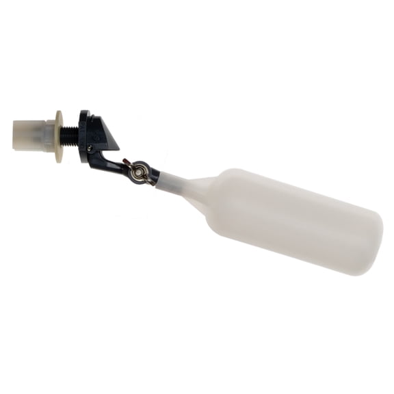 Kerick Valve MA252 PVC Mini Float Valve, Tank Mount, Adjustable Arm, 1.5 gpm at 60 psi, 1/4" Tube J101