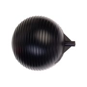 Kerick Valve PF08-516 Polyethylene Sphere Float Ball, 8 Diameter, 8 Length, 5/16 Female Thread,Black CA1