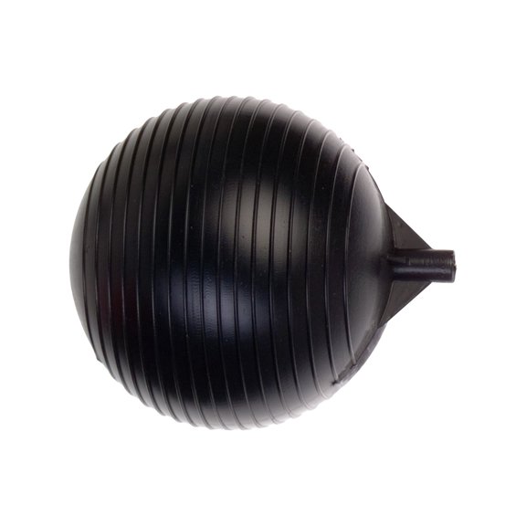 Kerick Valve PF08-516 Polyethylene Sphere Float Ball, 8" Diameter, 8" Length, 5/16" Female Thread,Black CA1