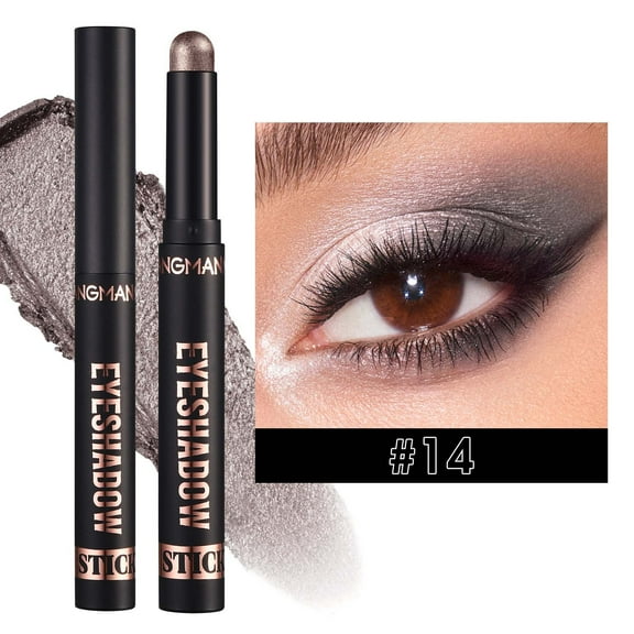 KerineCC Eyeshadow Stick Makeup, Waterproof Hypoallergenic Long Lasting Cream Eye Shadow Pencil, Highlighter Matte Crayon eyes liner, Glitter Primer Palette Shimmer Eyeliner Pen