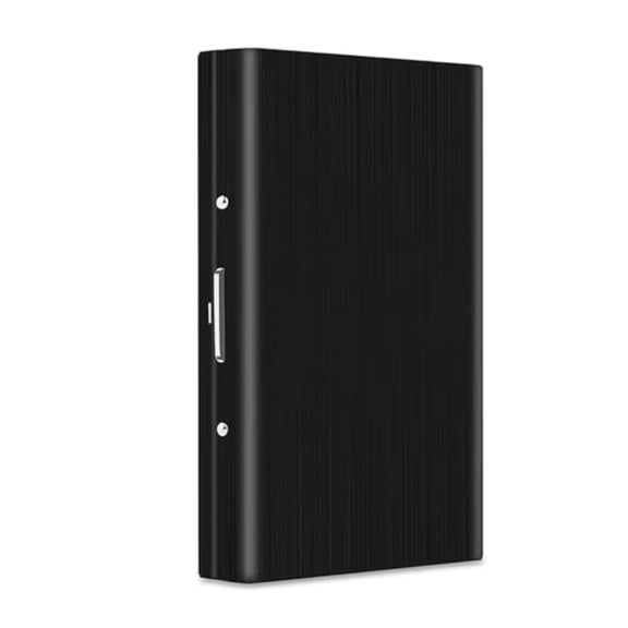 Kerinzo - Slim Metal 6 Slot Card Holder Wallet with RFID Protection and Cash Storage