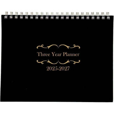 Kerixi 3 Year Calendar Planner 2025-2027 (Black)
