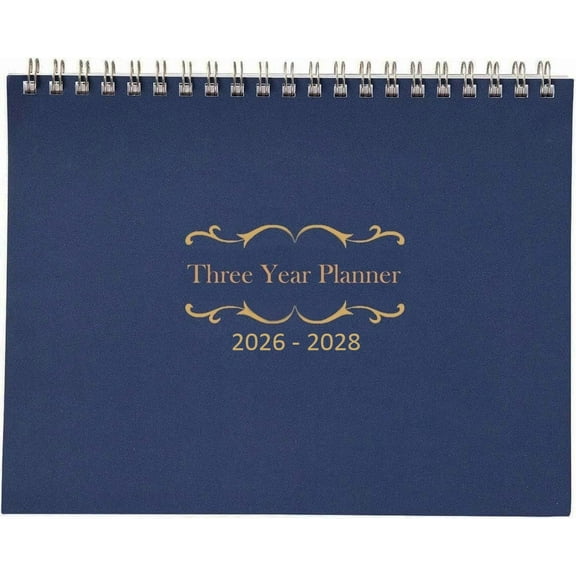 Kerixi 3 Year Calendar Planner Start On Jan  (Blue)