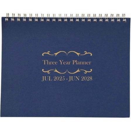 Kerixi 3 Year Calendar Planner Blue, 11 * 8.5'' JUL 2025 - JUN 2028