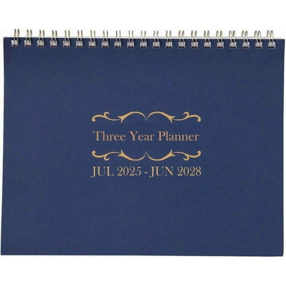 Kerixi 3 Year Calendar Planner Blue, 11 * 8.5'' JUL 2025 - JUN 2028
