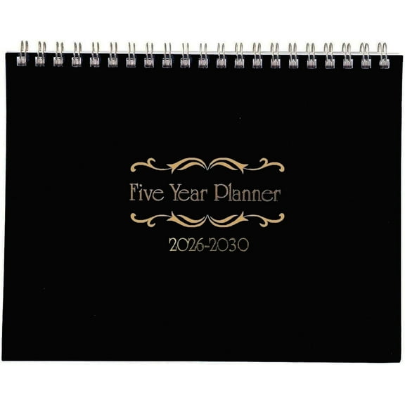 Kerixi 5 Year Calendar Planner (Black)