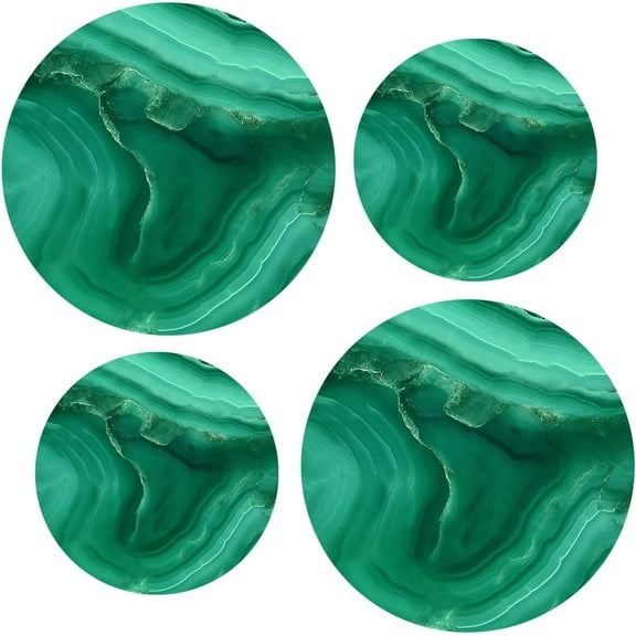 Kerixi Electric Stove Burner Covers Cooktop For Expanding Counter Space Stovetop Décor Green Marble