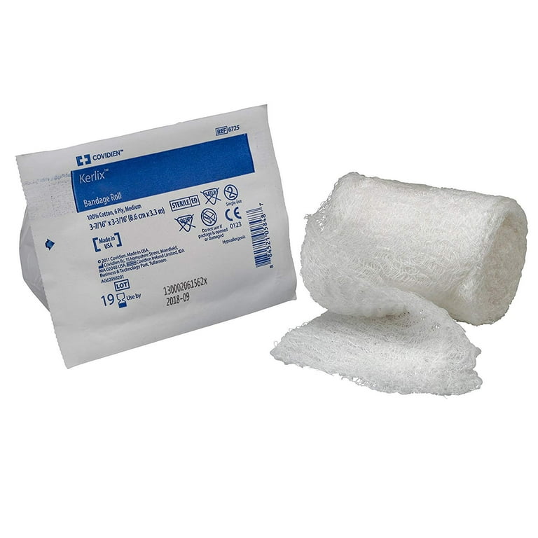 Kerlix White Fluff Bandage Roll Sterile 4.5 x 4.1 Yd 6715- 100 per Case,  4-1/2 Inch X 4-1/10 Yard - City Market