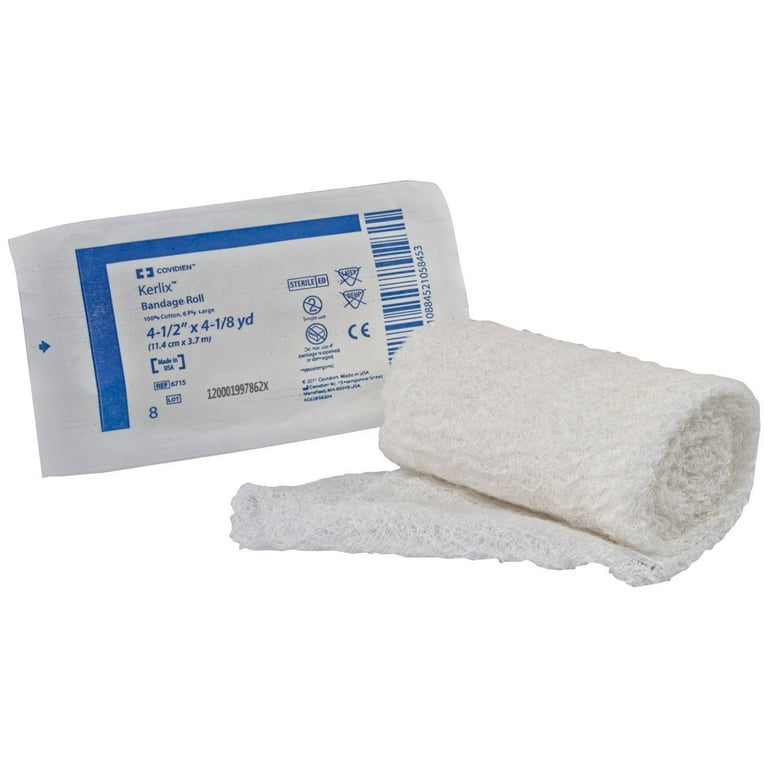 Kerlix Fluff Bandage Gauze Roll 6-Ply, 4-1/2 Inch X 4-1/10
