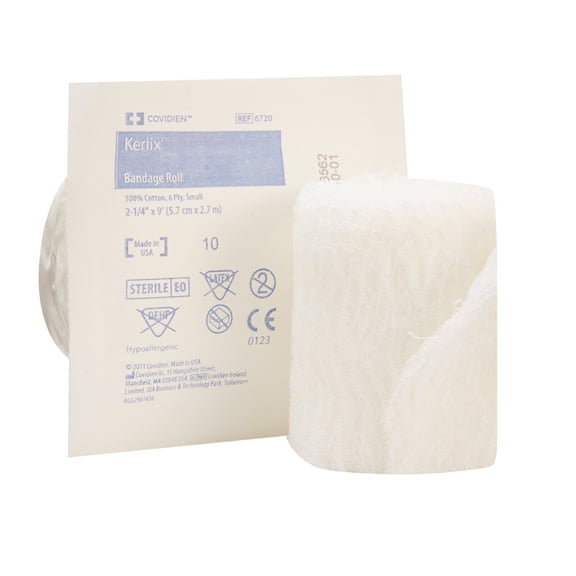 Kerlix Fluff Bandage Roll, 6-Ply, 2-1/4 Inch x 3 Yard, Sterile, 96 Count