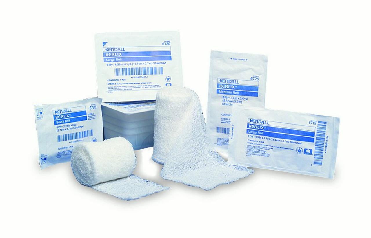 Kerlix Sterile Gauze Fluff Bandage Roll, 6-Ply, 4.5 Inch x Kerlix Sterile Gauze Fluff Bandage Roll, 6-Ply, 4.5 Inch x