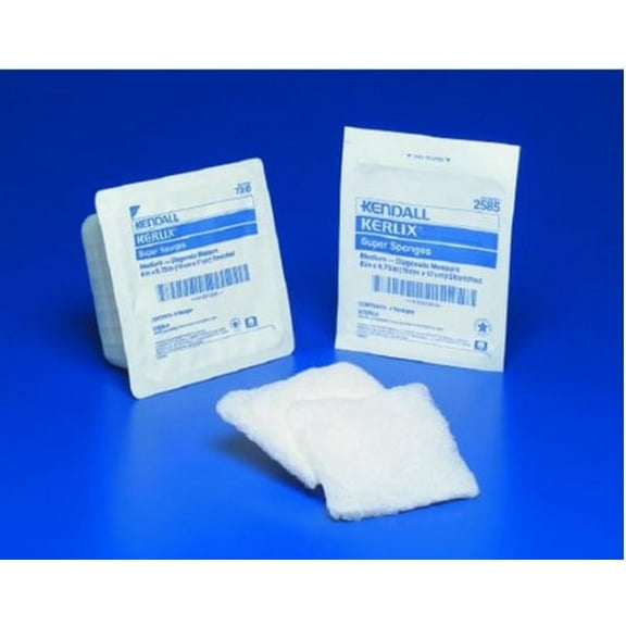 Kerlix Sterile Super Sponge Medium, 6'' x 6-3/4'', 5-Pack