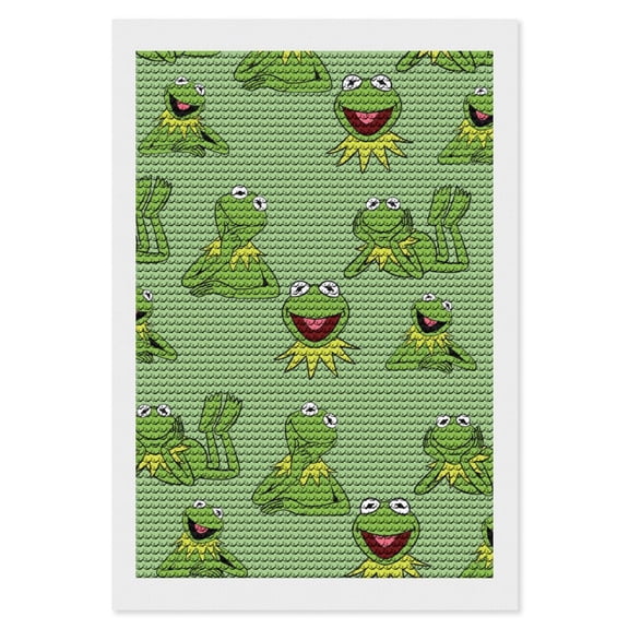 Ke-Rmit The Fro Diamond Art Kits DIY 5D Anime Painting by Number Kits Full Drills for Adults Crystal Pictures Arts Craft for Home Wall Decor Gift 8"×12"