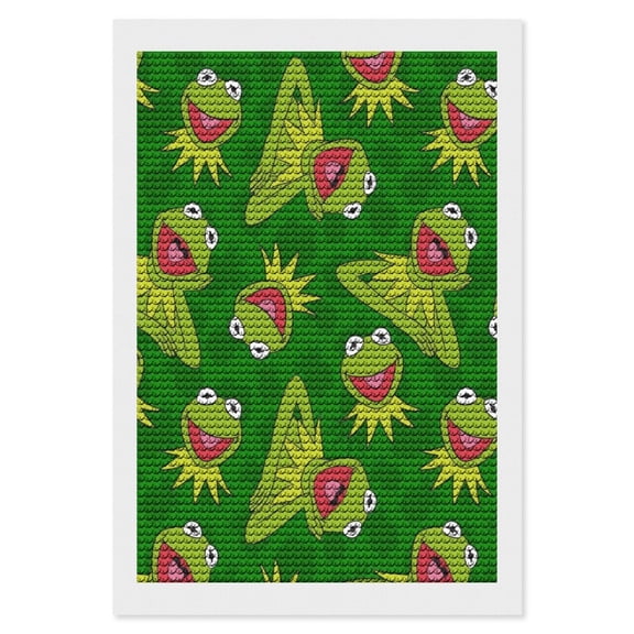 Ke-Rmit The Fro Diamond Art Kits DIY 5D Anime Painting by Number Kits Full Drills for Adults Crystal Pictures Arts Craft for Home Wall Decor Gift 8"×12"