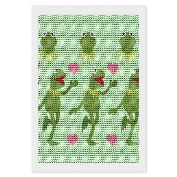 Ke-Rmit The Fro Diamond Art Kits DIY 5D Anime Painting by Number Kits Full Drills for Adults Crystal Pictures Arts Craft for Home Wall Decor Gift 8"×12"