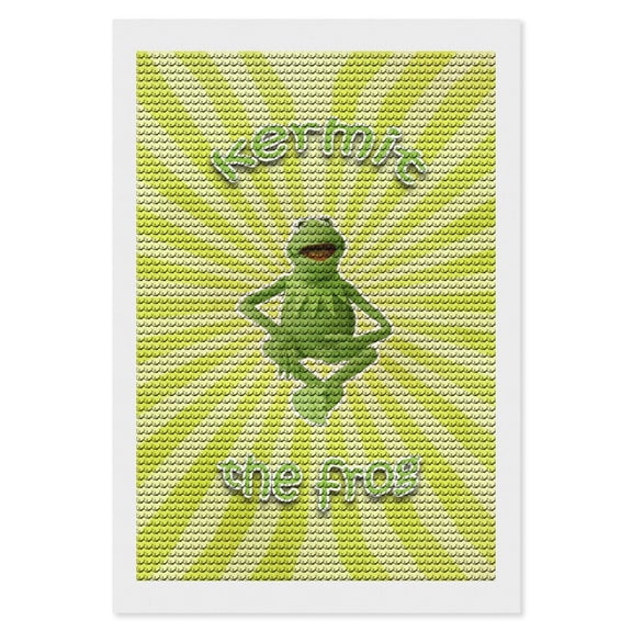 Ke-Rmit The Fro Diamond Art Kits DIY 5D Anime Painting by Number Kits Full Drills for Adults Crystal Pictures Arts Craft for Home Wall Decor Gift 8"×12"