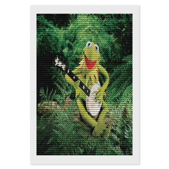 Ke-Rmit The Fro Diamond Art Kits DIY 5D Anime Painting by Number Kits Full Drills for Adults Crystal Pictures Arts Craft for Home Wall Decor Gift 8"×12"