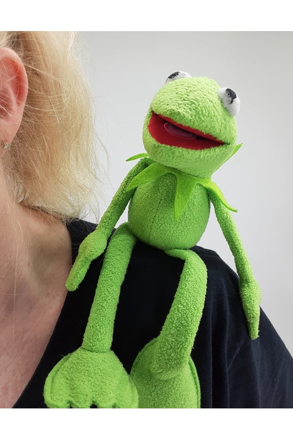 Kermit  Frog Inspired Green Frog Plush Magnetic Shoulder Pal