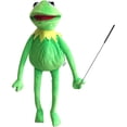 thumbnail image 1 of Kermit Frog Puppet with Puppets Control Rod & 50 Pcs Kermit The Frog Puppet Stickers, Hand Kermit Puppet Soft Stuffed Plush Toy for Boys & Girls - 24 Inches, 1 of 8