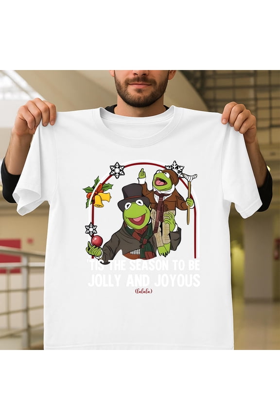 Kermit Frog Tis The Season Muppet Christmas Carol Graphic Unisex T-Shirt, Retro Gift G0023, Up to Size 5XL