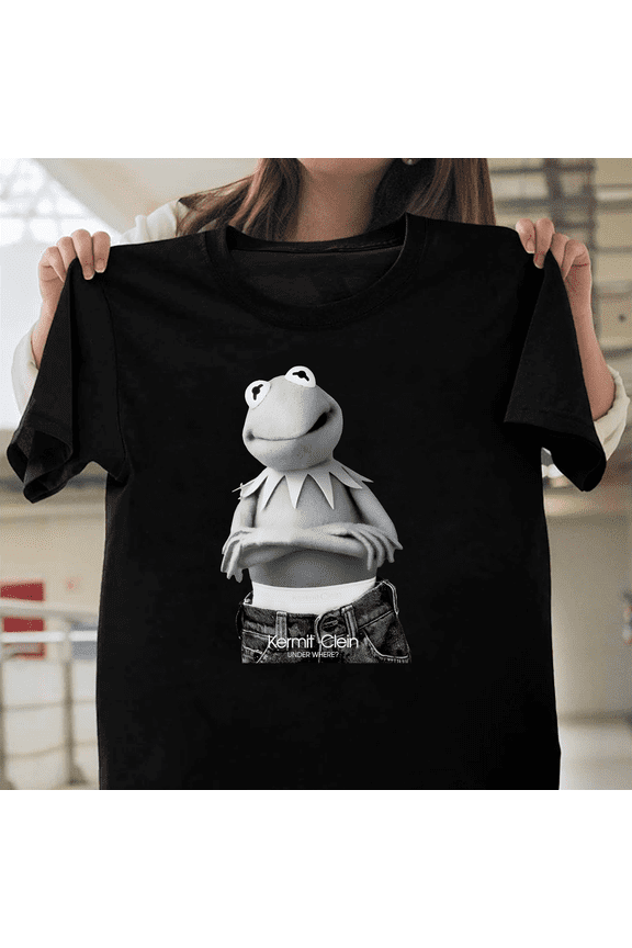 Kermit Klein Parody TV Movie Frog Meme Childrens Funny Graphic Comfort Color V61585 Unisex T-Shirt, Size Up to 5XL