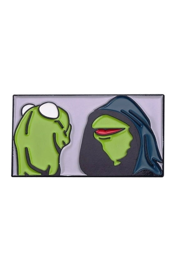 Kermit The Frog Good And Evil 1 1/2" Wide Enamel Metal Pin