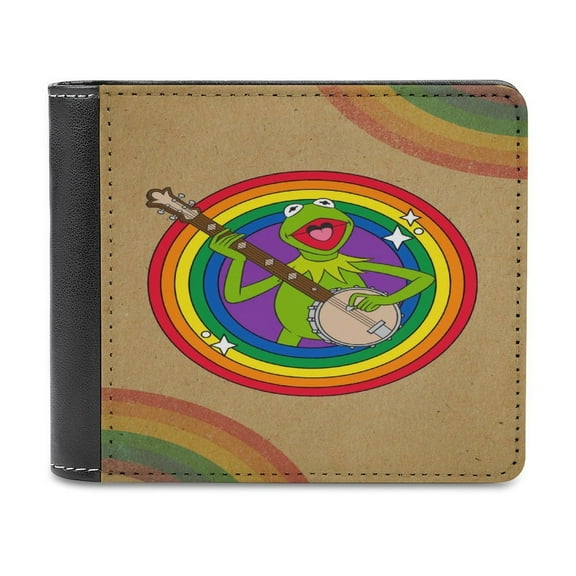 Ker-mit The Fro PU Leather Wallet with Multiple Card Slot Lightweight Wallet