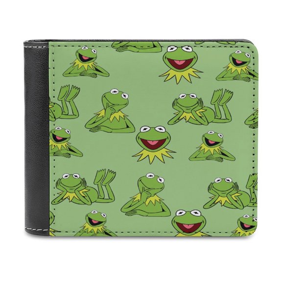 Ker-mit The Fro PU Leather Wallet with Multiple Card Slot Lightweight Wallet