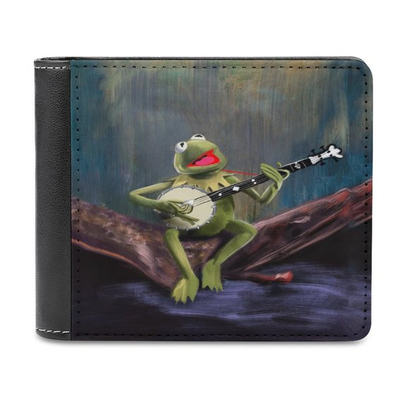 Ker-mit The Fro PU Leather Wallet with Multiple Card Slot Lightweight Wallet