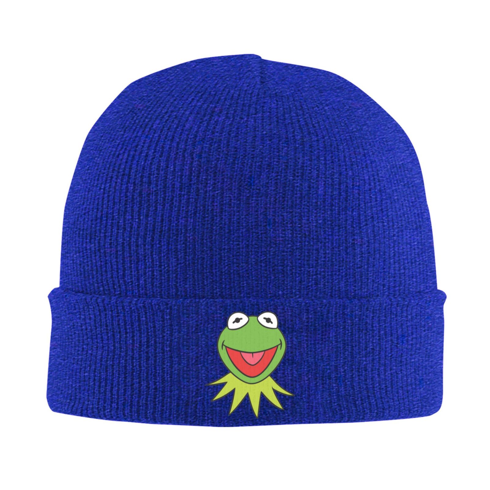 Kafeimali Unisex Slouchy Crease Beanie - Long Knit Skull Cap With Fleece Lining, Black, One Size Fits Most
