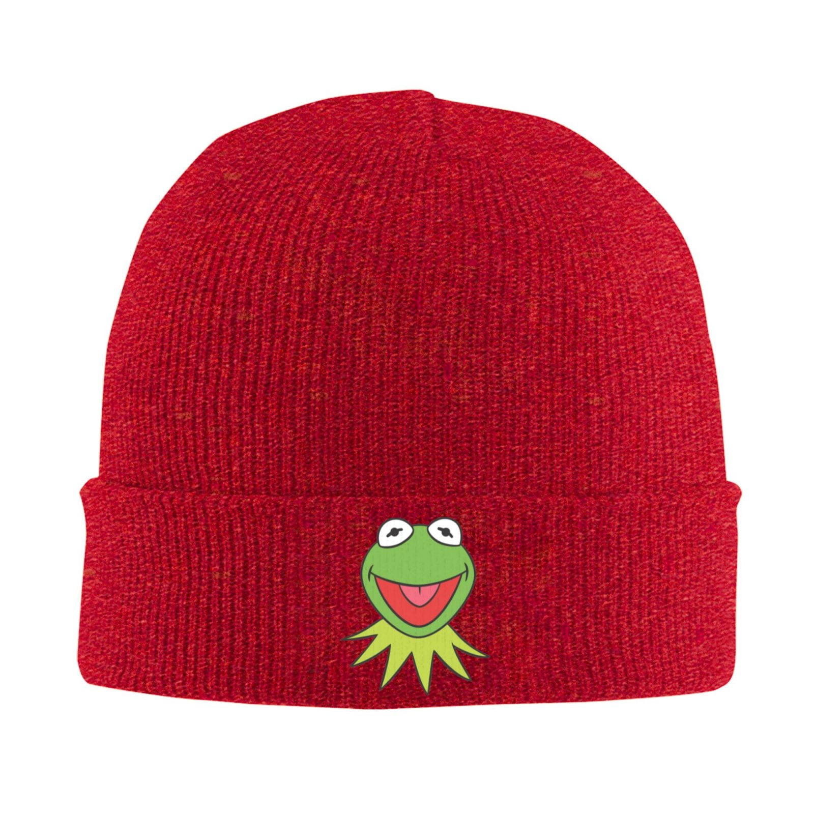 Kermit The Frog Winter Beanie Hats for Men Women Beanie Soft Warm Knit Hat Ski Cuffed Cap