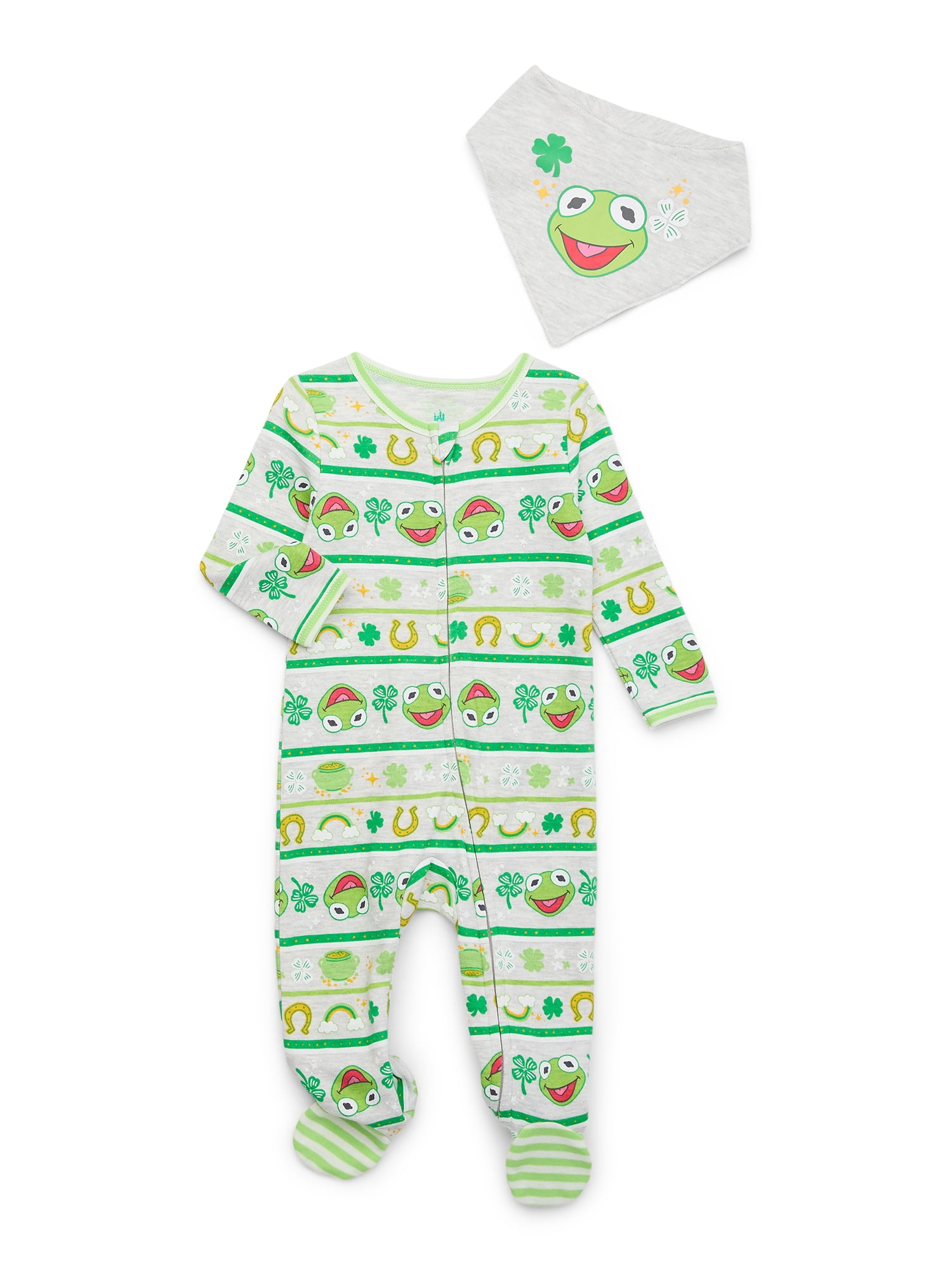 Kermit the Frog Baby Saint Patrick's Day Layette Gift Set, 2-Piece, Sizes Newborn-6/9 Months