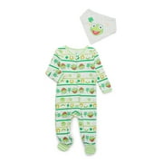 LICENSE Kermit the Frog Baby Saint Patrick's Day Layette Gift Set, 2-Piece, Sizes Newborn-6/9 Months