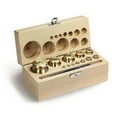 thumbnail image 1 of Kern 343-45 1 mg-500 g M1 Class Set of Weight in Wooden Box with Finely Turned Brass, 1 of 1
