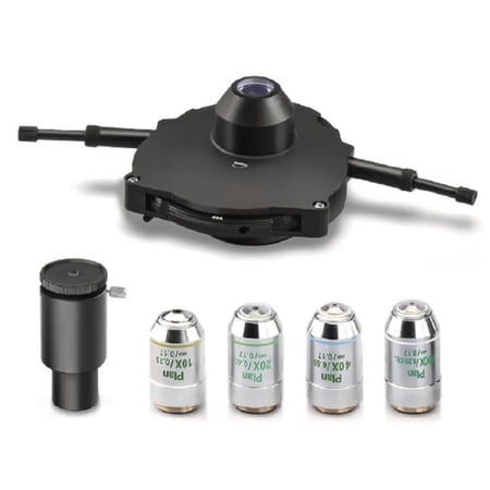 Kern OBB-A1237 Phase Contrast Unit Quintuple Hole Turret with 10x, 20x, 40x, 100x