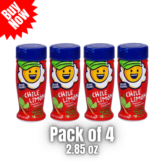 Kernel Season's Chile Limon Popcorn Seasoning, 2.85 oz Shakers, 4 Pack
