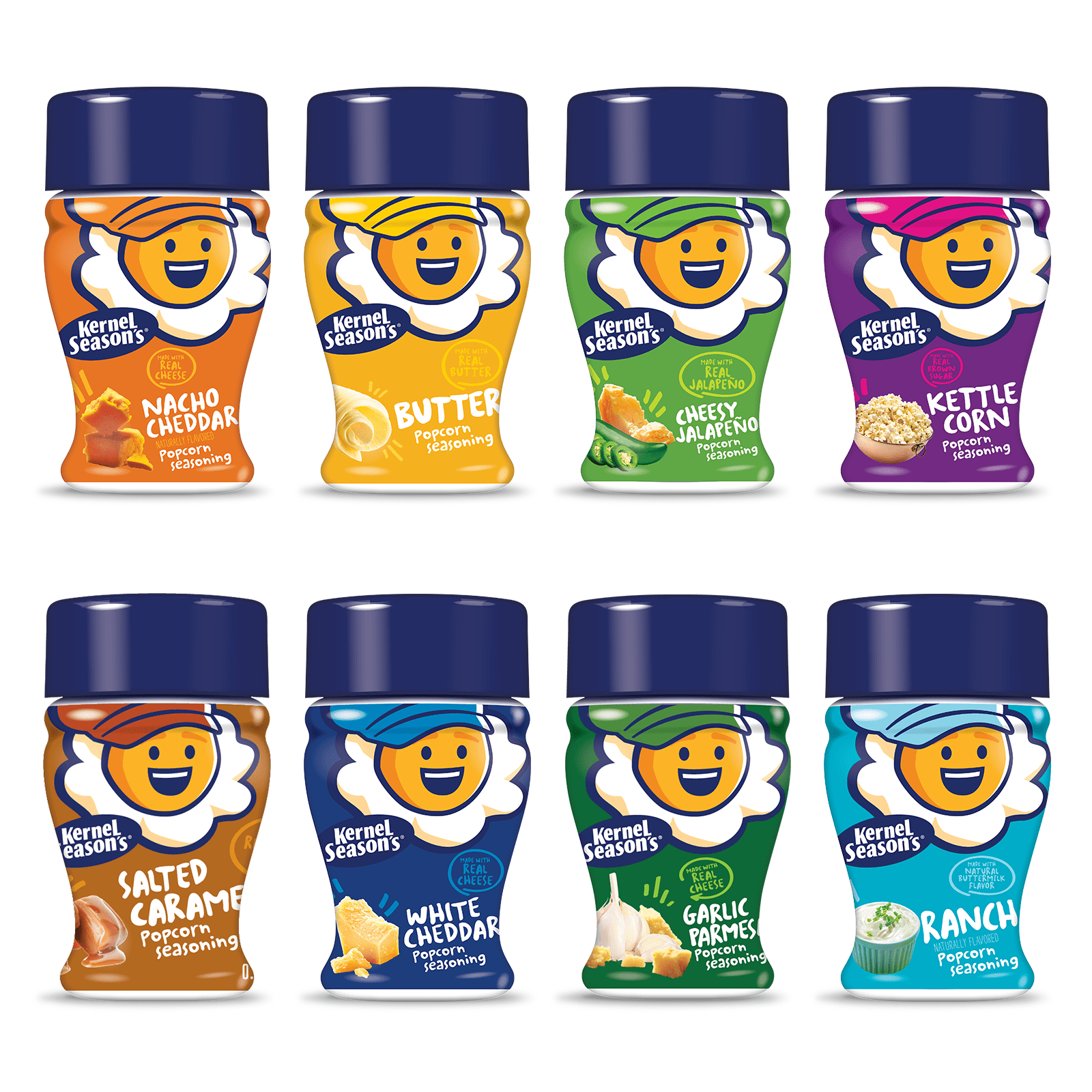 Kernel Season's Classic Mini Popcorn Seasoning, Assorted Variety Pack, 8 Count