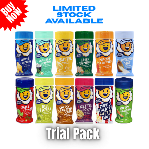 Kernel Season's Popcorn Seasoning Variety Trial Pack, 2.85 oz Shakers, 12 Flavor Assortment