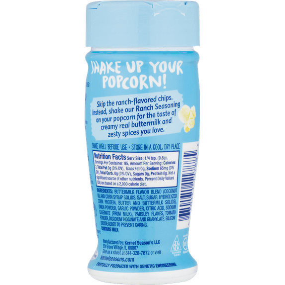 Kernel Seasons Ranch Seasoning with real Buttermilk 2.7 Ounce Pack Of 6