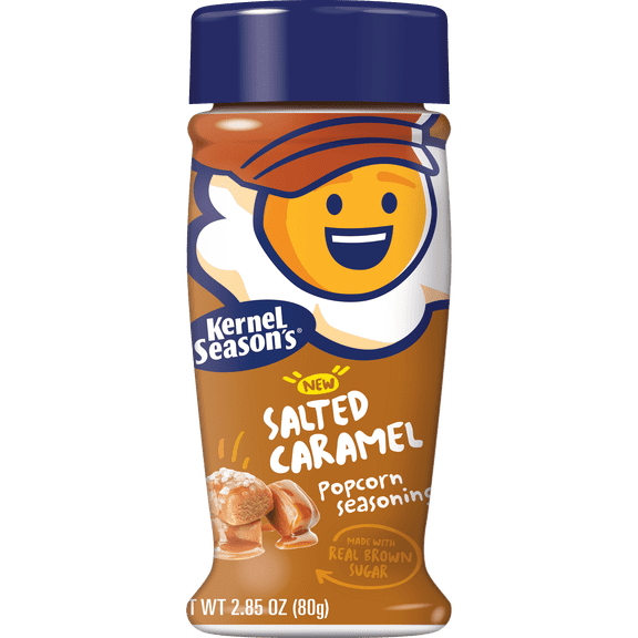 Kernel Season's Salted Caramel Popcorn Seasoning, Regular 2.85oz bottle, Pack of 2