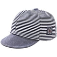 thumbnail image 1 of Kernelly Baby Boy Baseball Cap Striped Sunhat Letter Sun Protection Hat, 1 of 7