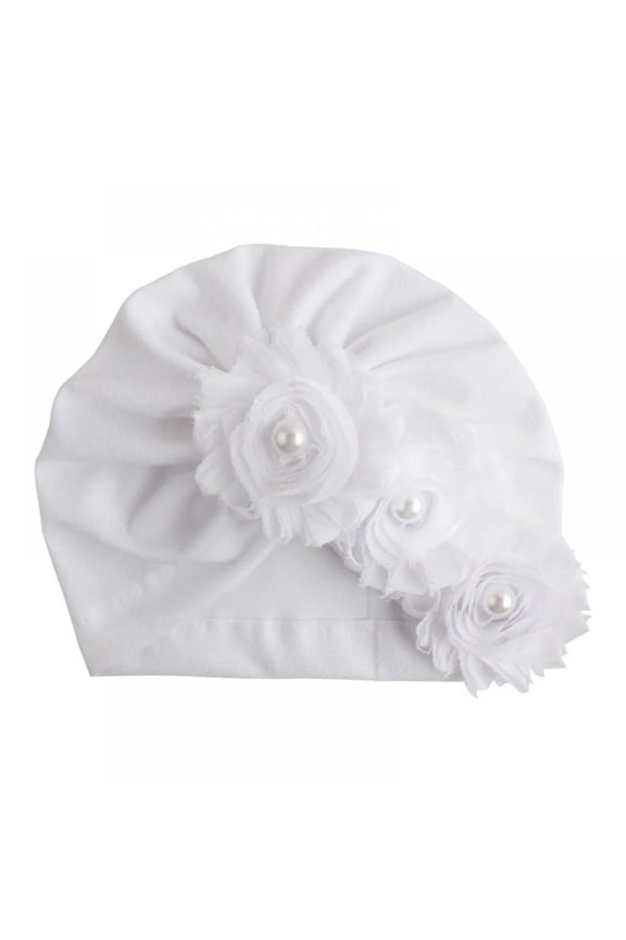Baby Turban Hats Newborn Bows Headwraps for Baby Girls Soft Cotton Knot Cap for Toddler
