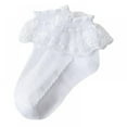 thumbnail image 1 of Kernelly Girls Ruffle Socks Girl's Socks Lace Top Anklet Socks, 1 of 5