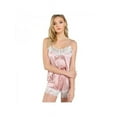 thumbnail image 1 of Kernelly Sexy Pajama Set for Women Lace Cami and Shorts Two Piece Satin Sleepwear, 1 of 4