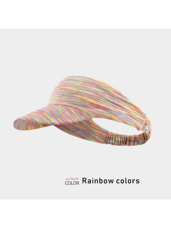 Sports Sun Visor Hats Tie Dye Adjustable Sun Caps for Women