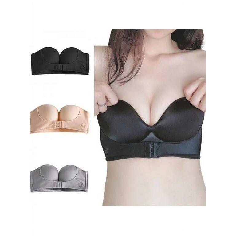 Kernelly Strapless Bra Backless Bras Silicone Push up Bra for
